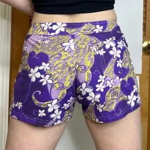Short De Bain Vintage OP Ocean Pacific Années 90 - Taille L 34 - Néon Rose Surf